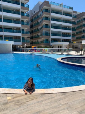 apartamento de frente para o mar com linda area de lazer